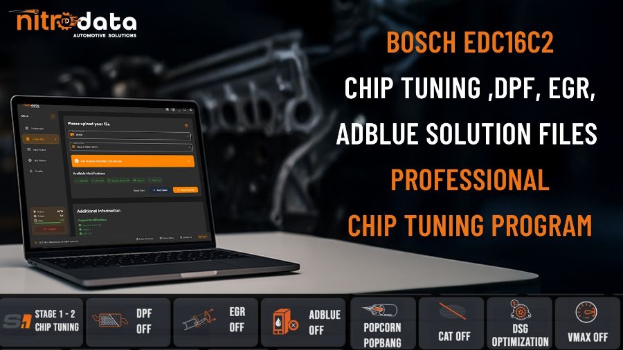 EDC16C2 Chip Tuning, Fichiers Solutions DPF-EGR-AdBlue | Solutions Logicielles ECU Automatiques avec Nitro Data